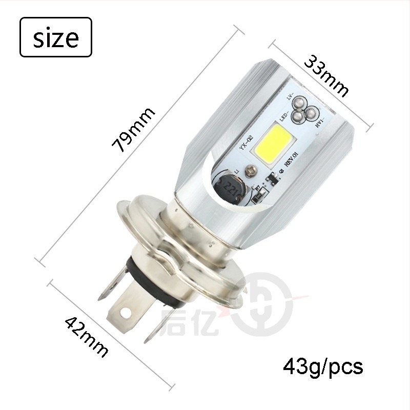 Motorkerékpár LED főfényszóró COB, 10W, 12-80V, 800 lm