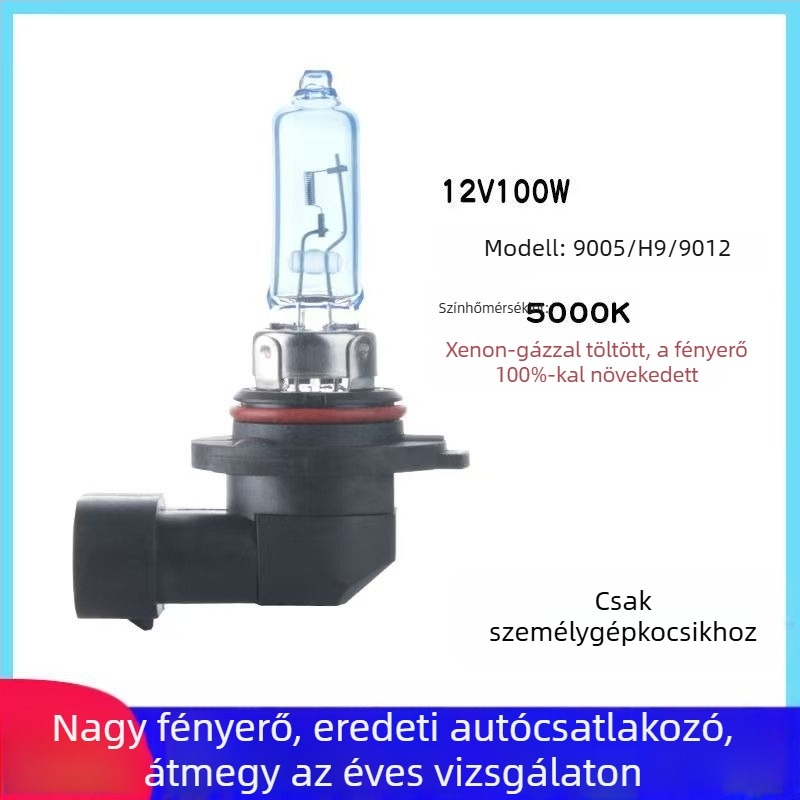 9005 autó fényszóró - halogén, 12V, 55/70/100W, hosszú élettartamú szál