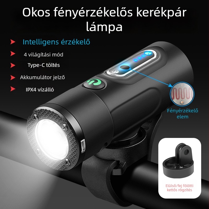 Demonknights Kerékpár világítási készlet: első és hátsó fény éjszakai vezetéshez, vízálló, kompatibil MTB/országúti kerékpárokhoz