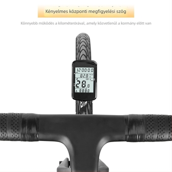 NEWBOLER Kerékpár világítás vezeték nélküli távirányítóval, magas/ alacsony fénysugár, vágási vonal, felakasztható a fényszóró alatt, éjszakai bringázáshoz út- és MTB