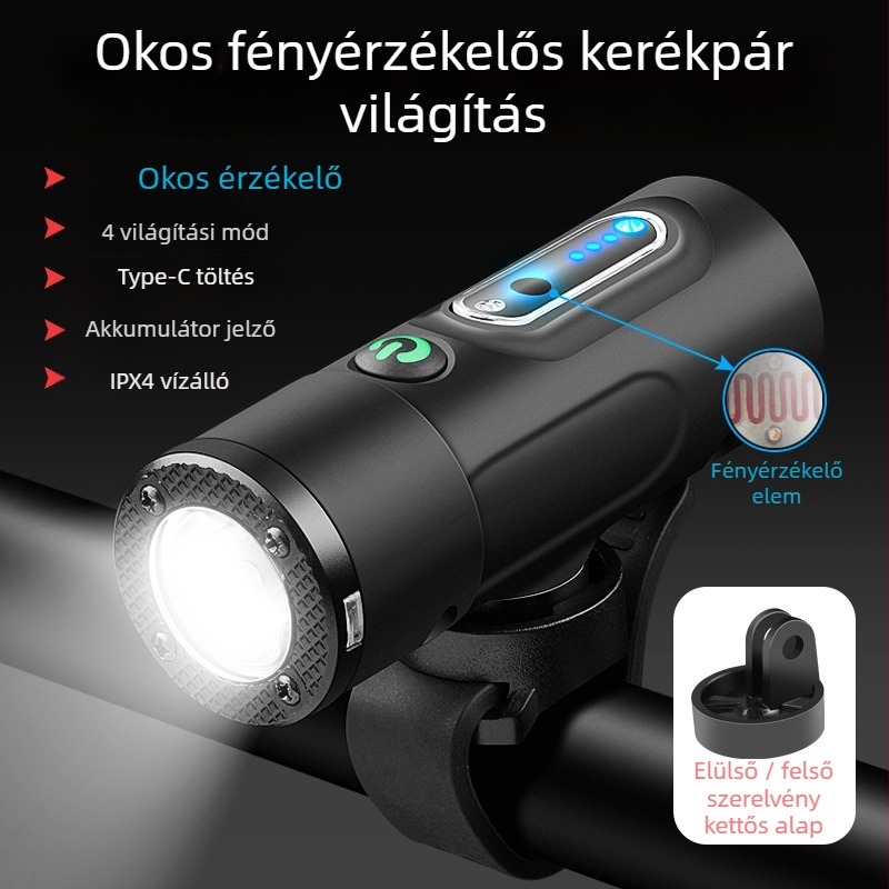 Demonknights kerékpár esti lámpák – elő- és hátsó lámpa, vízálló, éjszakai kerékpározáshoz