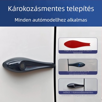 Autó bal–jobb holttér kamera, 1920x1080 felbontás, AHD videó, IP68 vízálló, 5-12V tápegység, 120° állítható