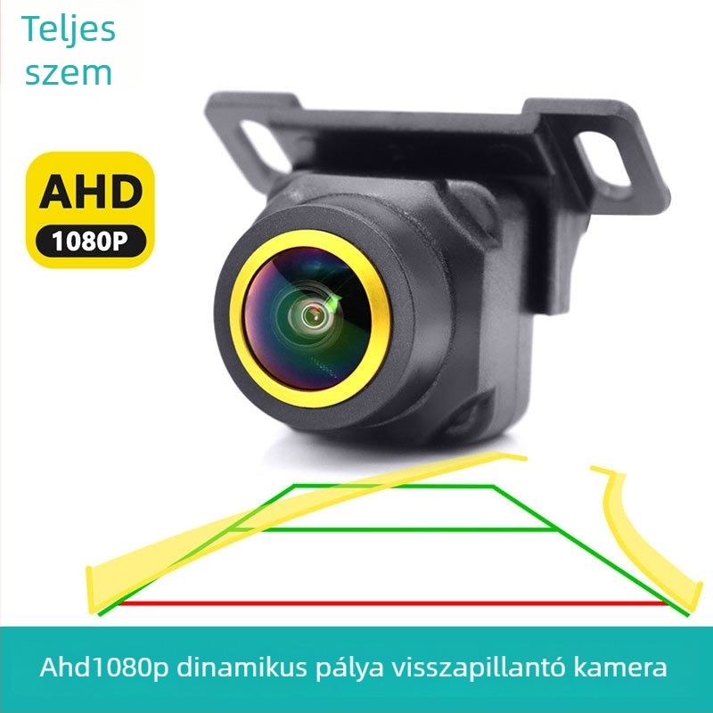 Visszapillantó kamera AHD 720P/1080P dinamikus trajektória, fisheye, 170° látószög, IP68