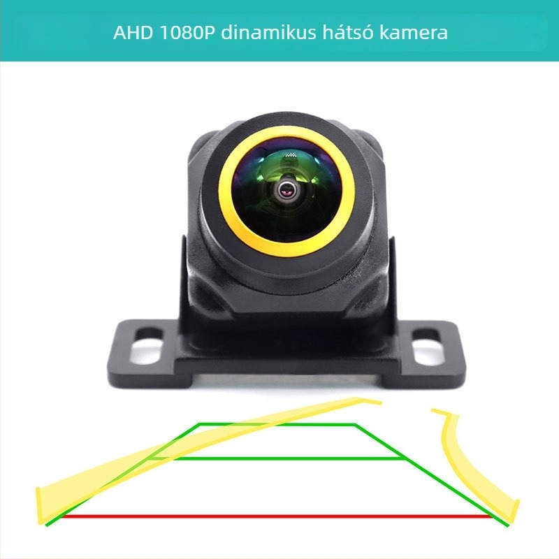 Visszapillantó kamera AHD 720P/1080P dinamikus trajektória, fisheye, 170° látószög, IP68