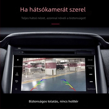 Autó hátsó nézet kamera - vízálló, 720P HD, éjjellátás, lótusz stílusú lencse, LED fények (4/8).