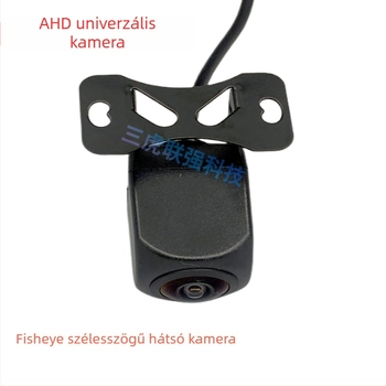 4-pin AHD hátsó kamera, 1080P felbontás, 170° fisheye széleslátószögű objektív, 12V tápegység