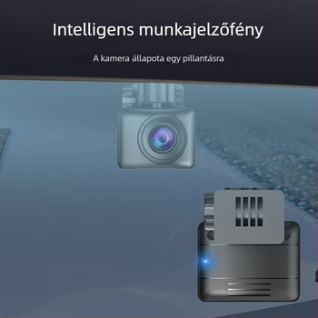Autós dash cam elöl és hátul kamerákkal — 1080P, éjjellátás, 60fps, AHD videó, 120° látószög