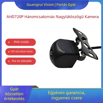 Autó hátsó kamera ultraklar éjszakai látással, AHD 720P, 12V tápegység, 10° állítható szög, GR78 modell, tükrözött kép
