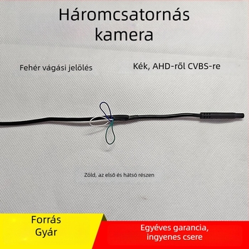 Autó hátsó kamera ultraklar éjszakai látással, AHD 720P, 12V tápegység, 10° állítható szög, GR78 modell, tükrözött kép