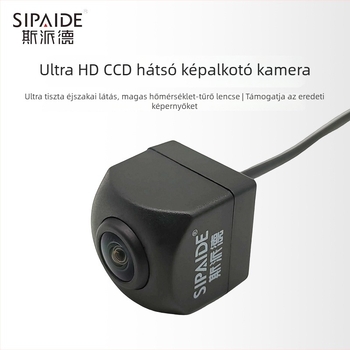 Tolatókamera autóhoz - CCD Ultra HD, 140° látószög, 12V, RCA interfész
