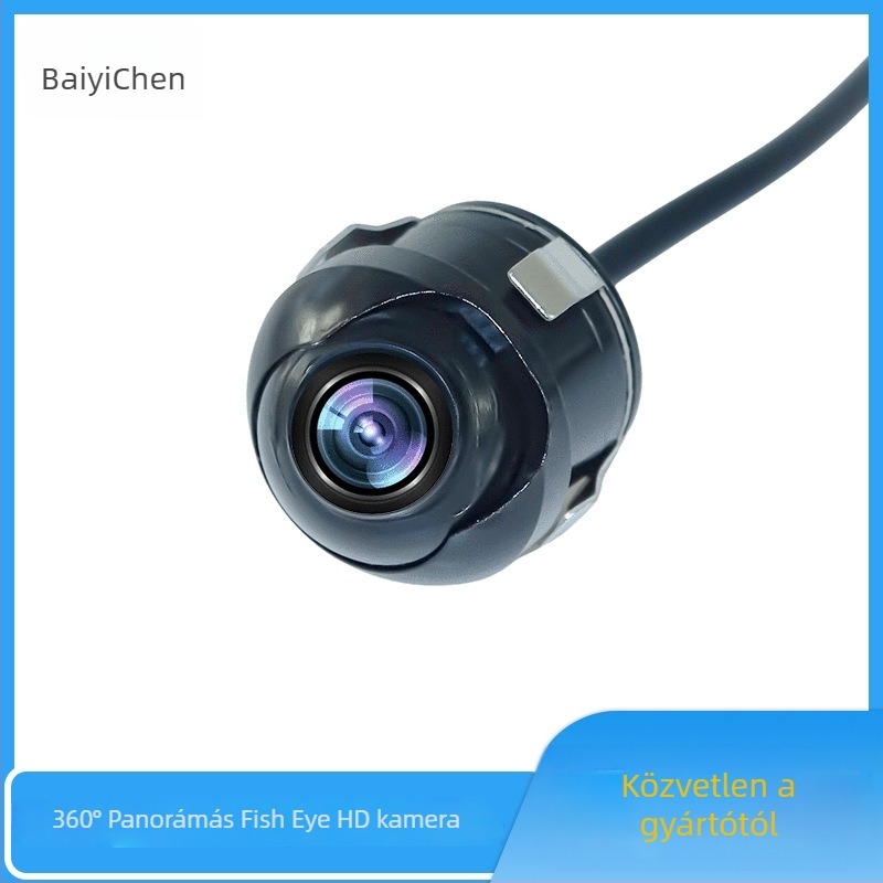Autó hátsó kamera 360° HD éjszakai látással, oldalsó holttér-észleléssel, BYC-030 modell, 12V, 170° látószög, felbontás 928x500