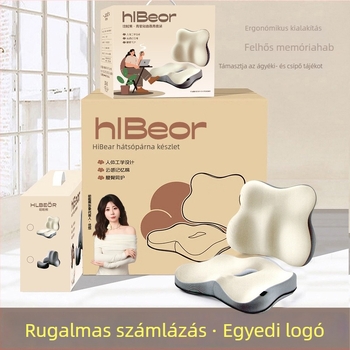Hal bear deréktámasz párna autó- és irodai székhez, memóriahab, minimalist stílus, univerzális illeszkedés