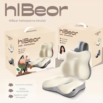 Hal bear deréktámasz párna autó- és irodai székhez, memóriahab, minimalist stílus, univerzális illeszkedés