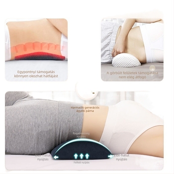 Henger alakú memóriahabos párna vászon huzattal, modern minimalist dizájn