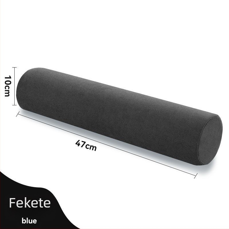 Henger alakú memóriahabos párna vászon huzattal, modern minimalist dizájn