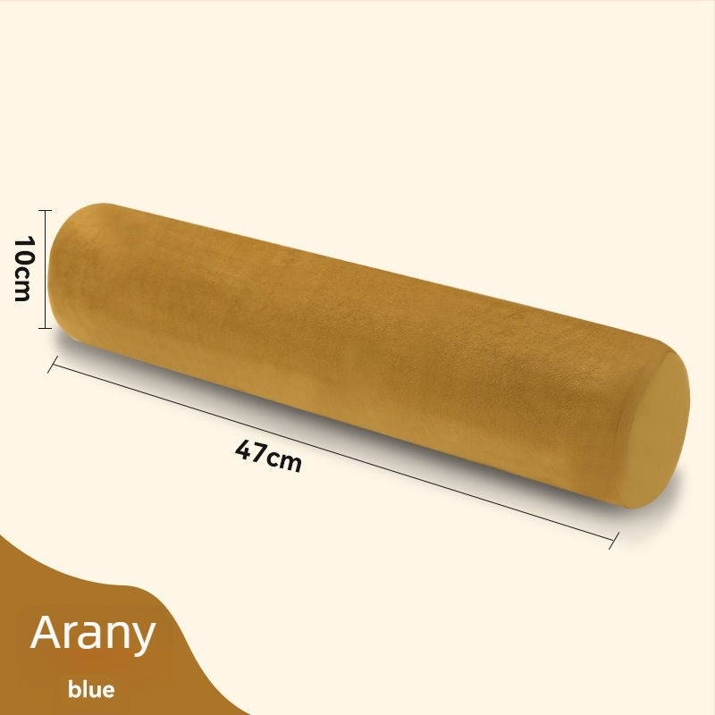 Henger alakú memóriahabos párna vászon huzattal, modern minimalist dizájn