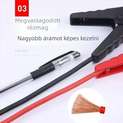 Autó vészindító klempek, 12V, 5-portos, riasztás elleni, intelligens vezetékekkel