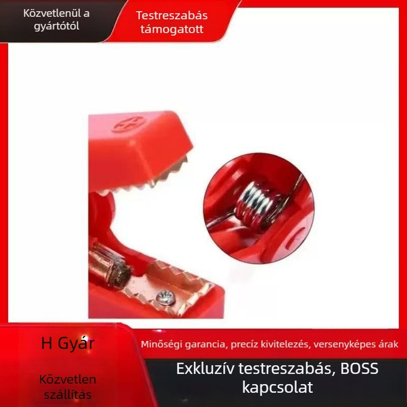 Kexin Autó Indítási Kábel Klipsz, No. 10 Csatlakozó, Szilikon Vezetékű Réz, Testre Szabható