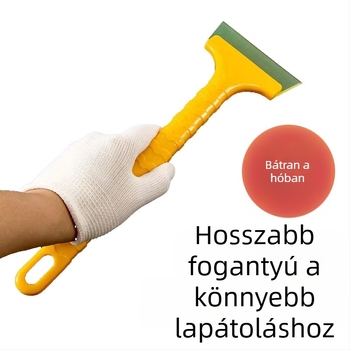 Autó hód eltávolító eszköz hosszú fogantyúval: hóeke, olvasztó ecset és filmkaparó; Anyag: PP; Eredet: Zhejiang; Testreszabható; Privát márka elérhető