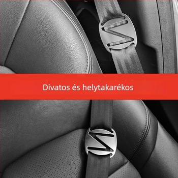 Kasisi Zn‑ötvözetű gyermek autóöv állító zárómechanizmussal — éles sarkok nélkül, megakadályozza a fulladást, testreszabható logó