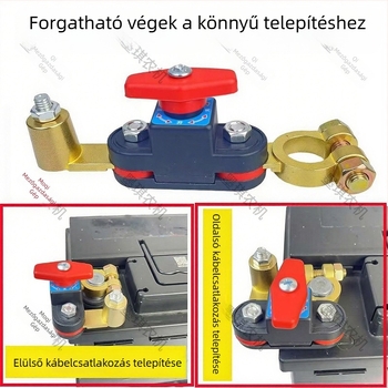 Moqi akkumulátor-kikapcsoló 12/24V – autókhoz, motorkerékpárokhoz és terepjárókhoz
