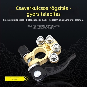 Sárgaréz akkumulátor terminál csipesz, 1 pár, az akkumulátor vezetéséhez, 45-200 tartományhoz