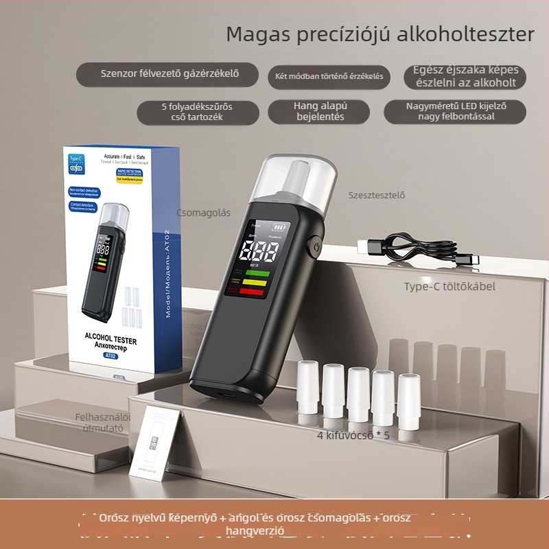 Elektro-kémiai alkoholszonda - nagy pontosságú mérés, érintés nélkül