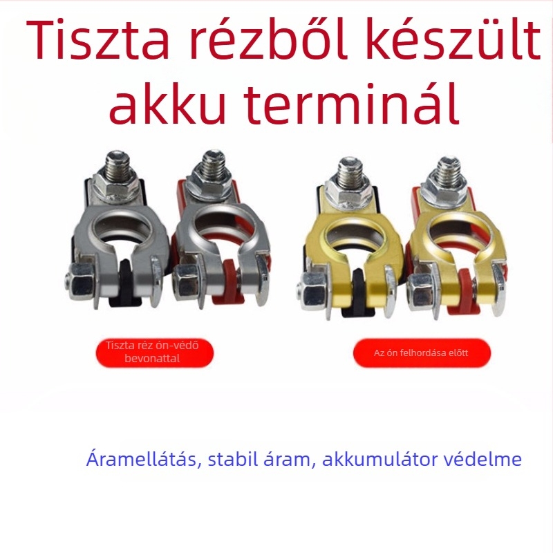 Autóakkumulátor terminálcsipesz sárgarézből, Modell 08, Márka Quick sale Di, Alkalmazás: Akkumulátor