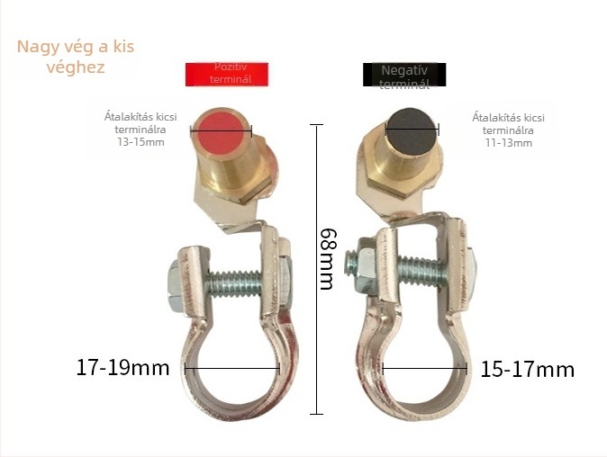 Baide Univerzális autó akkumulátor terminál adapter hosszabbító, modell ZT-T88