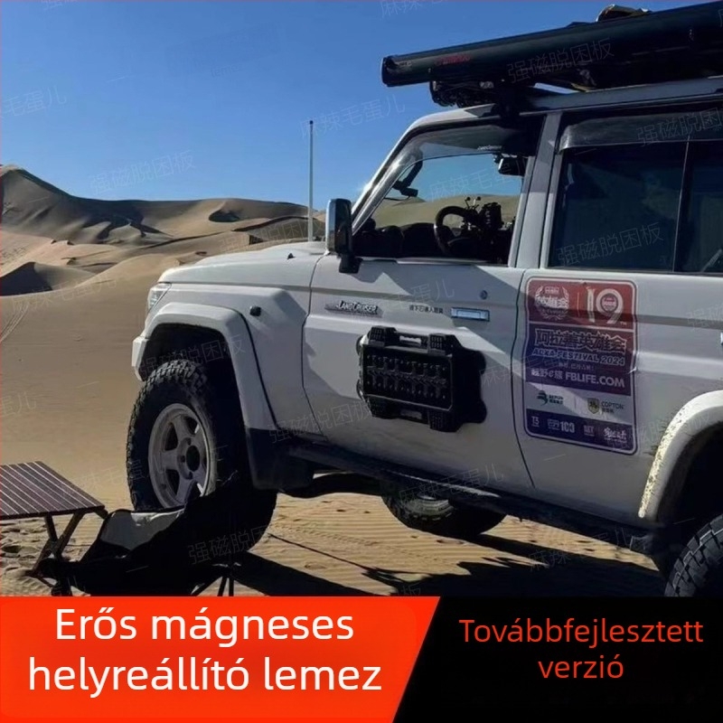 Fejlesztett mágneses vontatódeszka járművekhez – stabil magas sebességnél, nem esik le, védi a fényezést, terepjáró felhasználásra