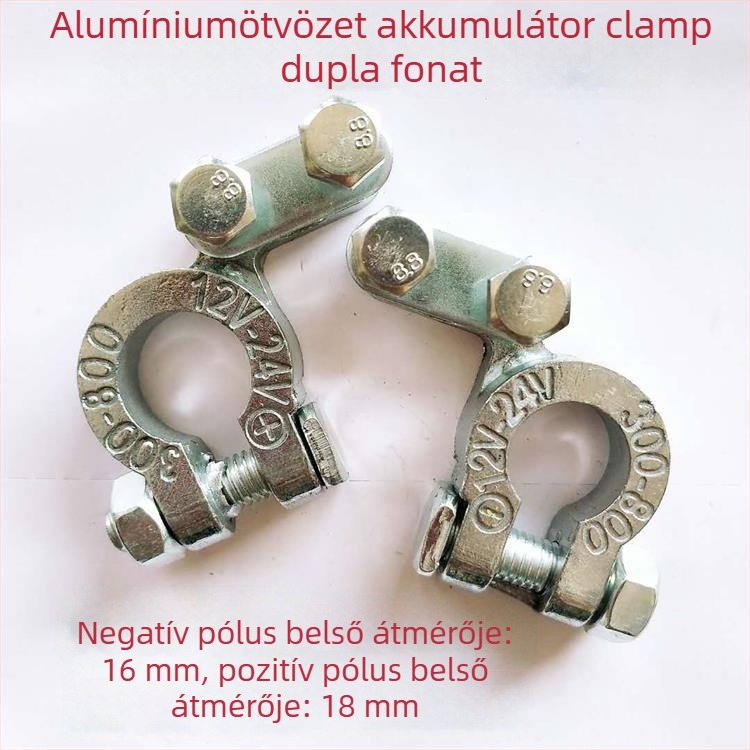 Megvastított akkumulátorterminál-klipsz mezőgazdasági járműhöz