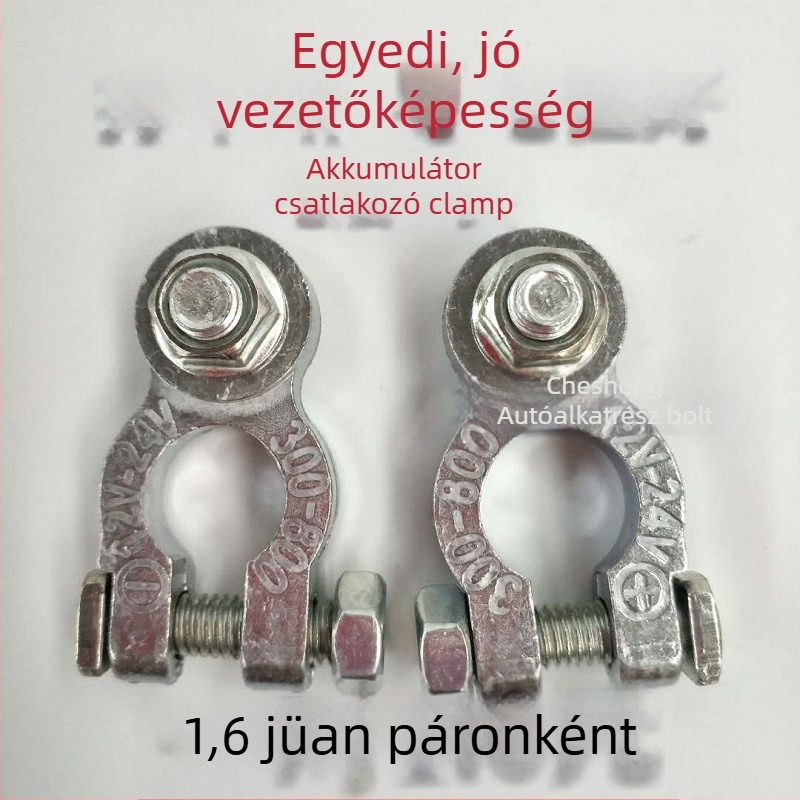 Megvastított akkumulátorterminál-klipsz mezőgazdasági járműhöz