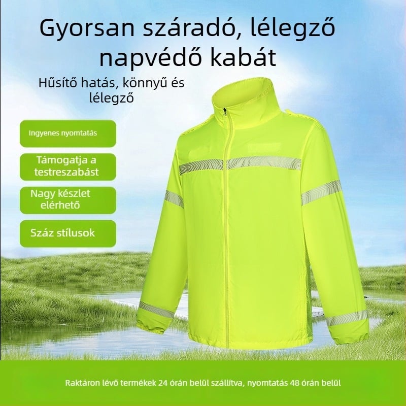 Reflektív napvédő ruházat — Meiting, modell Anti-corrosion; Fő piacok: Zhejiang, Jiangsu, Guangdong, Beijing; Licencelhető magánmárkák: Igen