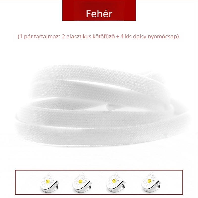 Unisex 8 mm szélességű, kötés nélküli cipőfűzők rugalmas csattal, dupla rétegű spandexből; mind a négy évszakhoz; alkalmas sportcipőkhöz, bőr cipőkhöz, csizmákhoz és hétköznapi lábbelikhez