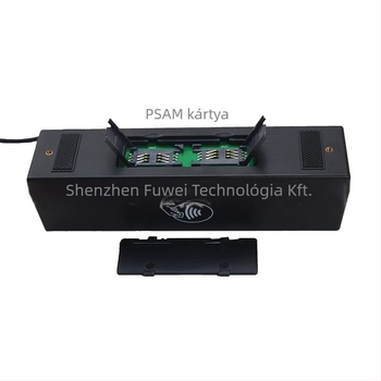 YL160 4 az 1-ben kártyaolvasó/író — olvas mágnescsíkkal rendelkező kártyákat, IC-kártyákat (4442), M1 szenzor kártyákat és PSAM-kártyákat; 13,56 MHz, 1 MB memória, érzékelési távolság 0–5 mm