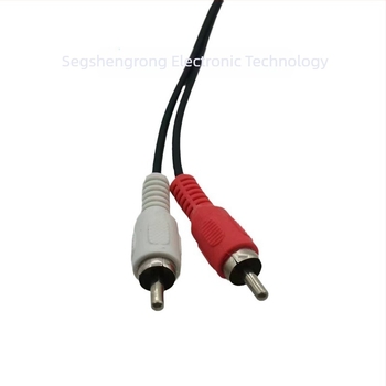 2RCA 1-2 audio kábel, nikkelezett rézmaggal, Set-Top Boxhoz