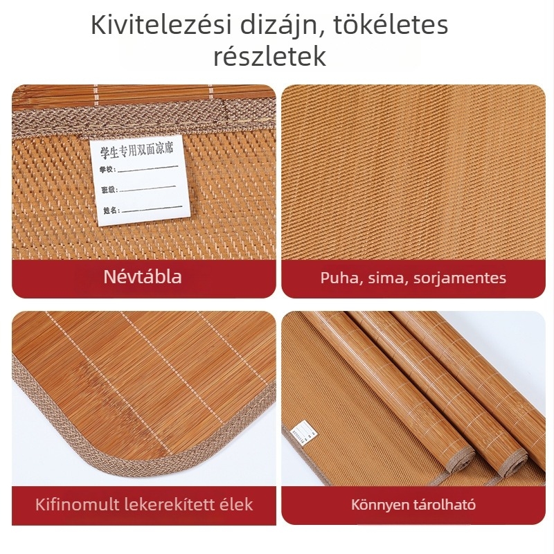60 cm bambusz nyári matrac babáknak, egyágyas ágyhoz, kétoldalas ice-silk
