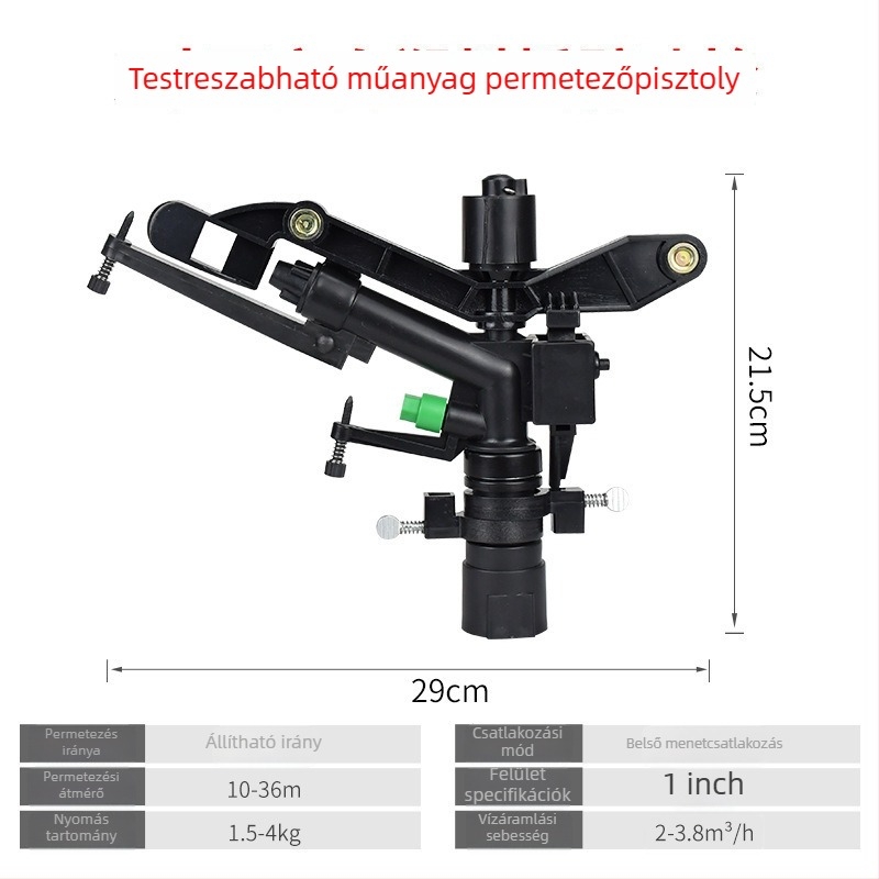 360°-os forgó turbinos öntözőfej kerthez