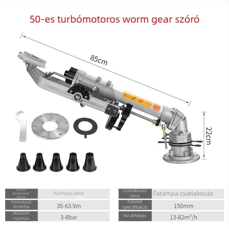360°-os forgó turbinos öntözőfej kerthez