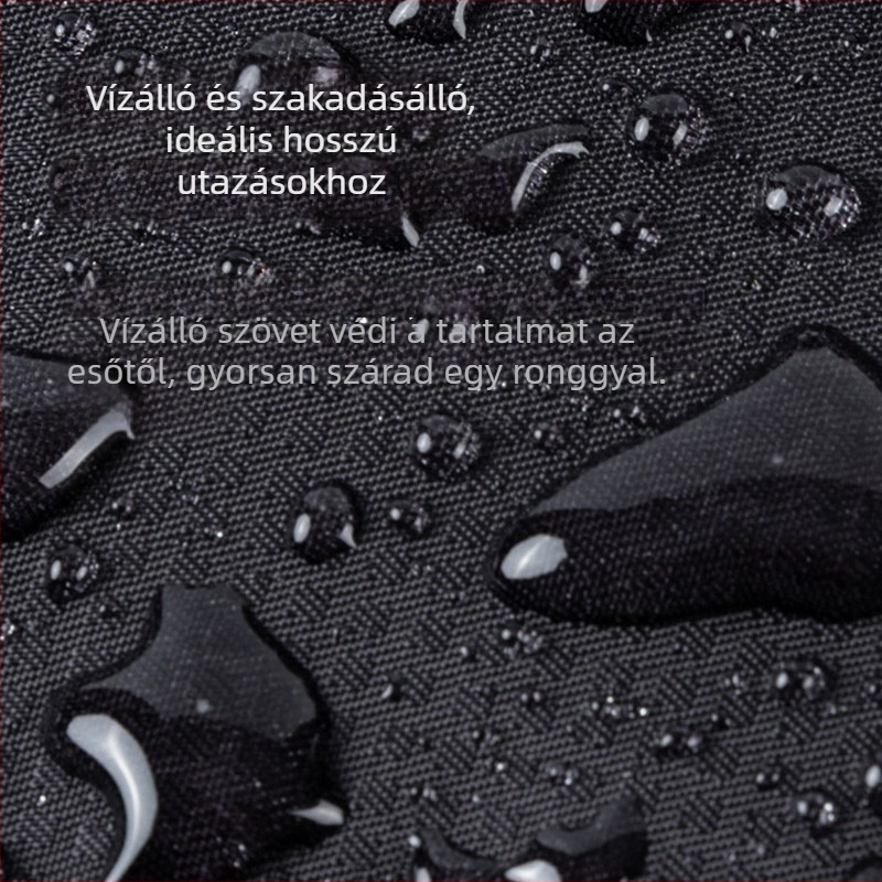 Nylonból készült túrahátizsák, ultra könnyű, bővíthető, csökkenti a terhelést, tárolható (anyag: nylon; hordozórendszer: ívelt vállpánt)