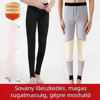 Férfi termikus nadrág, akril rostból, extravastag anyag, 3/4 hossz, elasztikus, egyrétegű