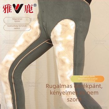 Unisex termos nadrág velúr térd- és deréktámaszzal, Derong viszkóz anyagból, extra vastag 401–500 g/m², hossz 9/10