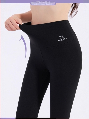 Nylon leggings fleece-béléssel, vastag, magas elasztikusság, 9/10 hossz