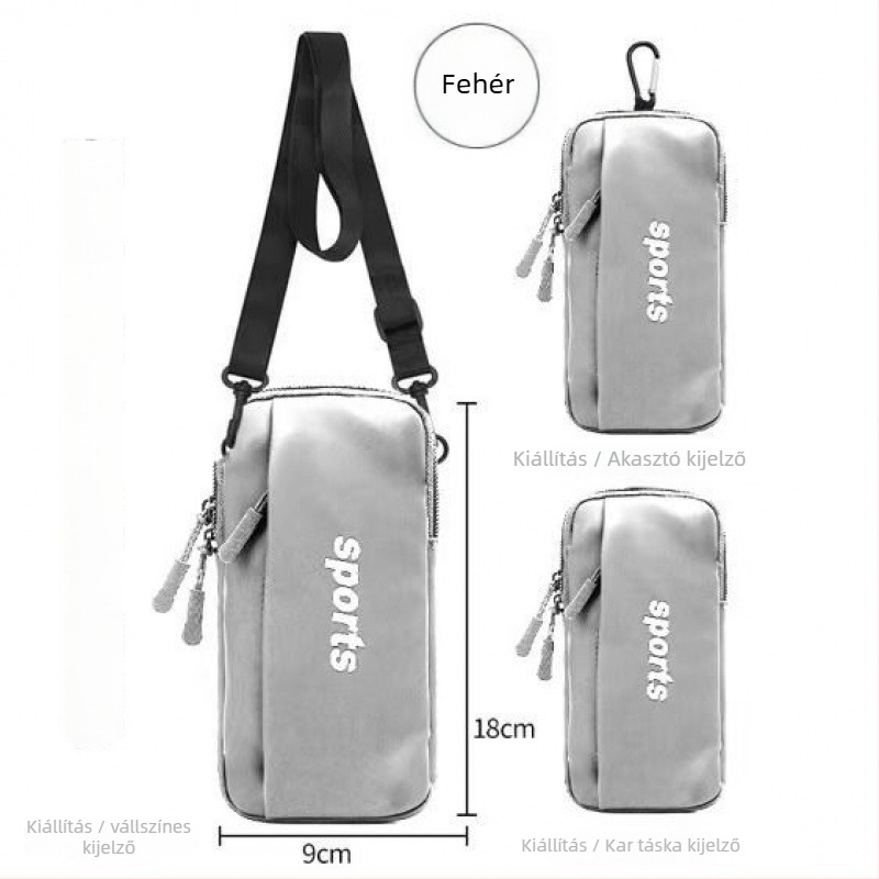 Huawei telefonhoz karos táska – Uniszex, PU anyag, Többfunkciós, sporthoz (Arm bag; Cycling; PU; Unisex)