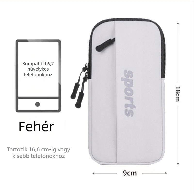 Huawei telefonhoz karos táska – Uniszex, PU anyag, Többfunkciós, sporthoz (Arm bag; Cycling; PU; Unisex)