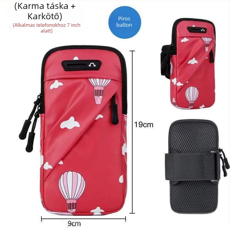 Huawei telefonhoz karos táska – Uniszex, PU anyag, Többfunkciós, sporthoz (Arm bag; Cycling; PU; Unisex)