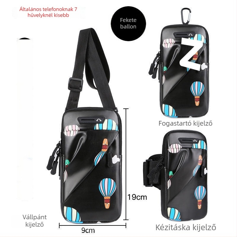 Huawei telefonhoz karos táska – Uniszex, PU anyag, Többfunkciós, sporthoz (Arm bag; Cycling; PU; Unisex)