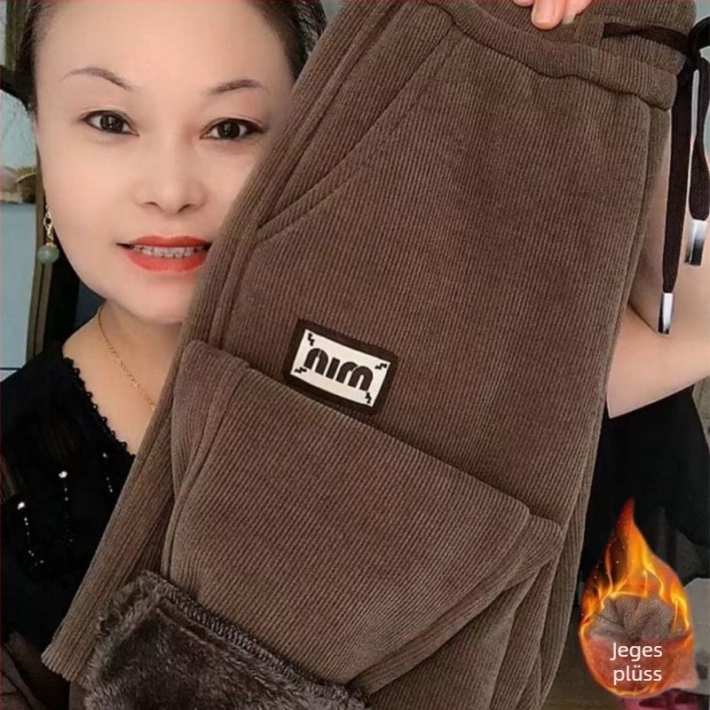 Női harém nadrág, magas derekú, kötős deréksz, gyapjú szövésű, mindennapi stílus