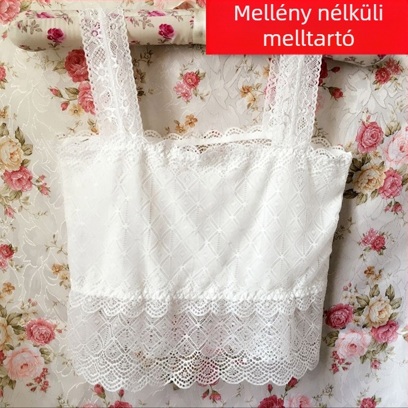 Női váll nélküli felső a mellek körbetekerésére, ultratiszta pohárral, 1/2 pohár, Nylon/Nylon, Spandex/Lycra, lélegző