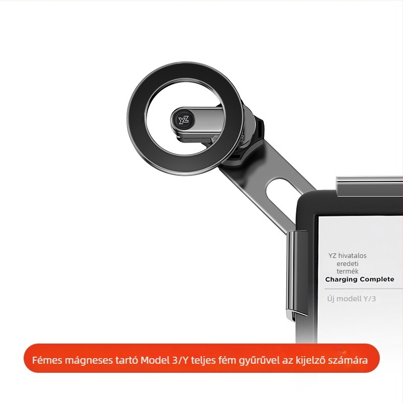 Tesla-kompatibilis telefon-tartó – légkivezetőhöz illeszkedő, Snap-On telepítés, márka YZ